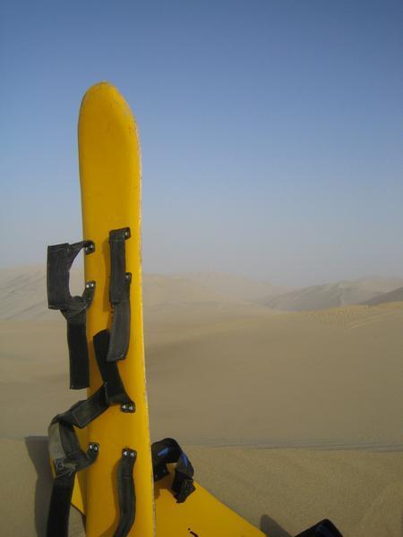 sand boarding...