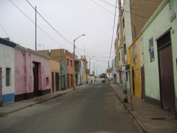 Our street in Pisco!