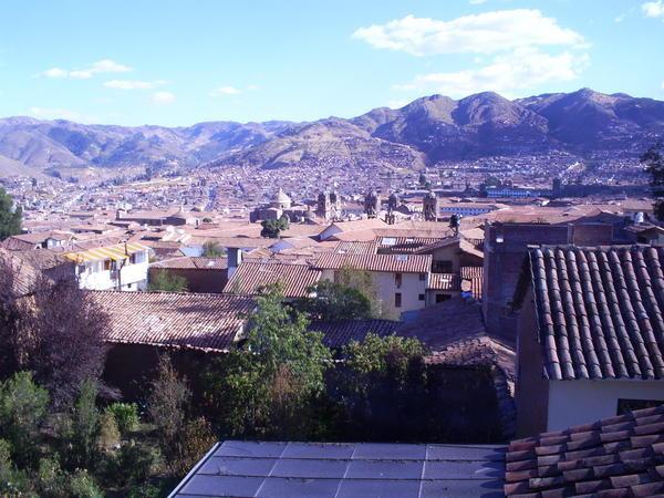 View of Cuzco from our hotel!