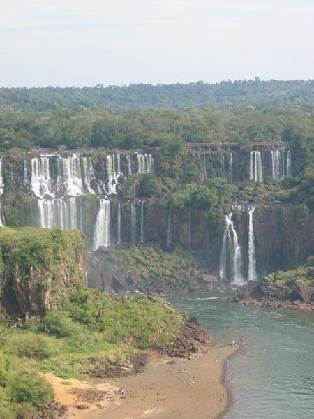 Iguazu Falls as seen from the Brazilian side. 