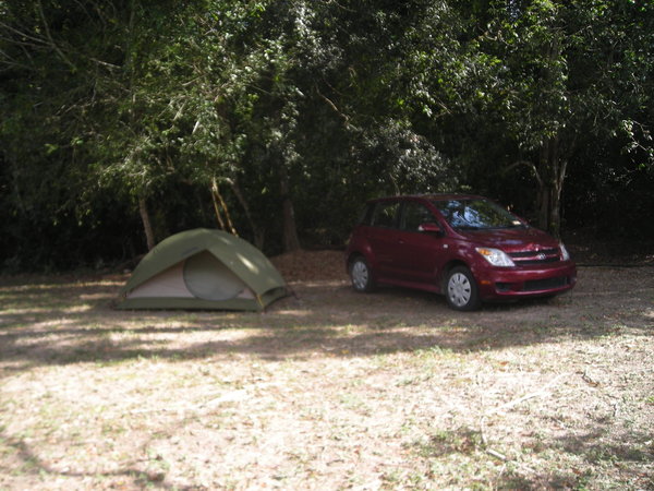 Camping at Tikal