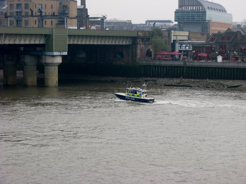 police boat on the river