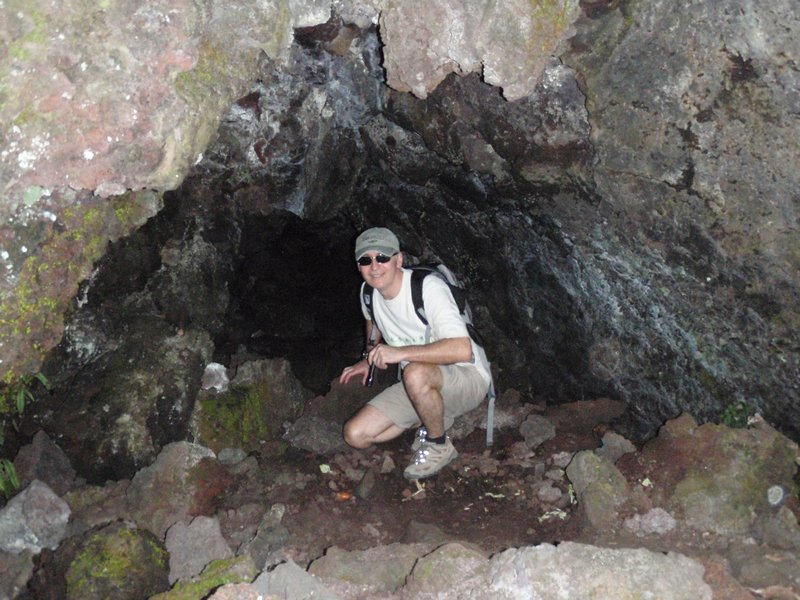 Grotte du volcan Rangitoto.