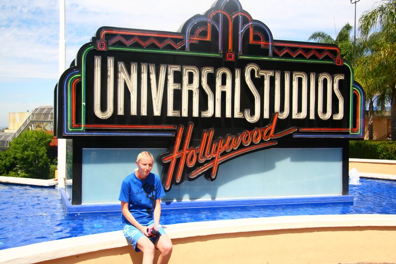 Anja ved Universal Studios