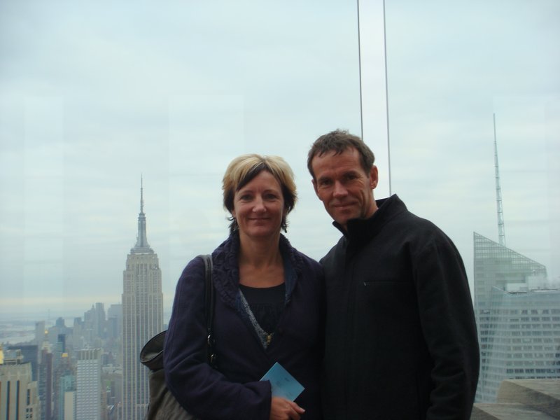 Top of the Rock with Empire State building