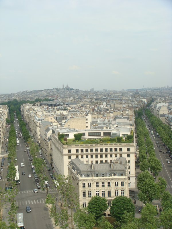 view from Arc de triumph