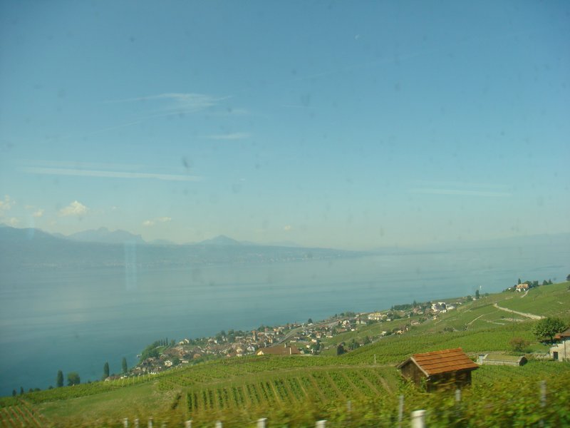 Lucerne view from train