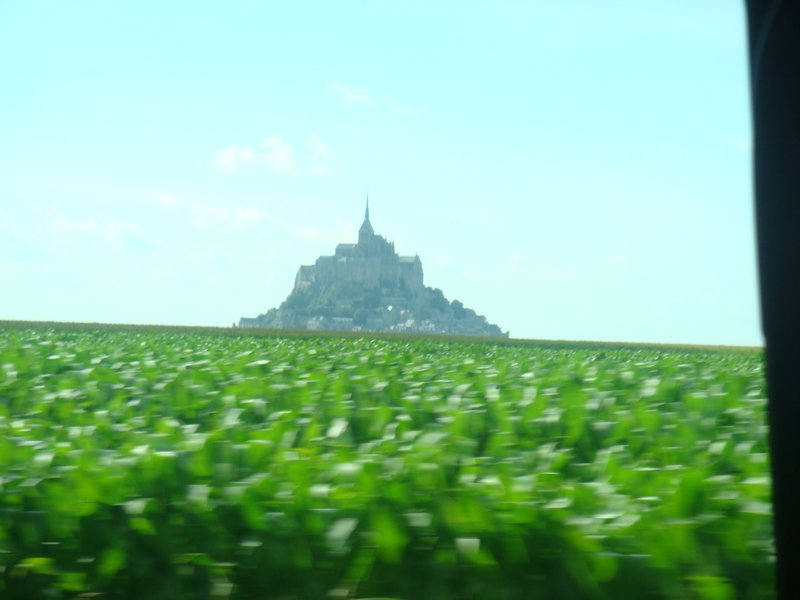 Approaching Mont St Michel
