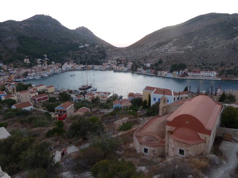 Kastellorizo harbour from the castle
