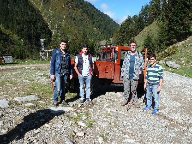 The lads and truck that took us up from Ayder
