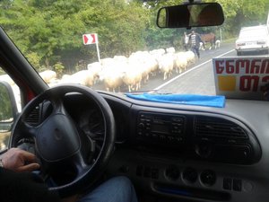 Typical traffic in the Southern Caucasus