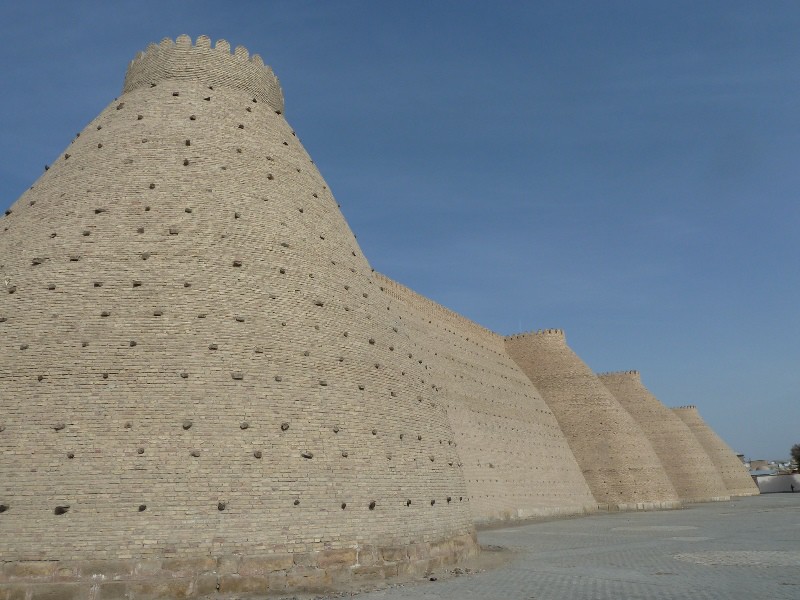 The walls of the Ark, the Sultan's Palace in Bukhara