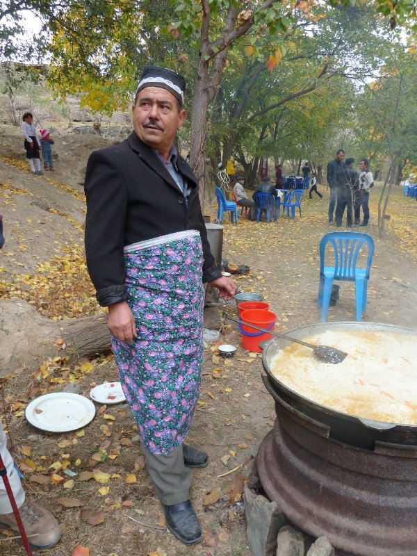The village Plov maker in Sentyab