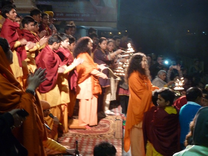 The 'Ganga aarti' in full swing in Rishikesh