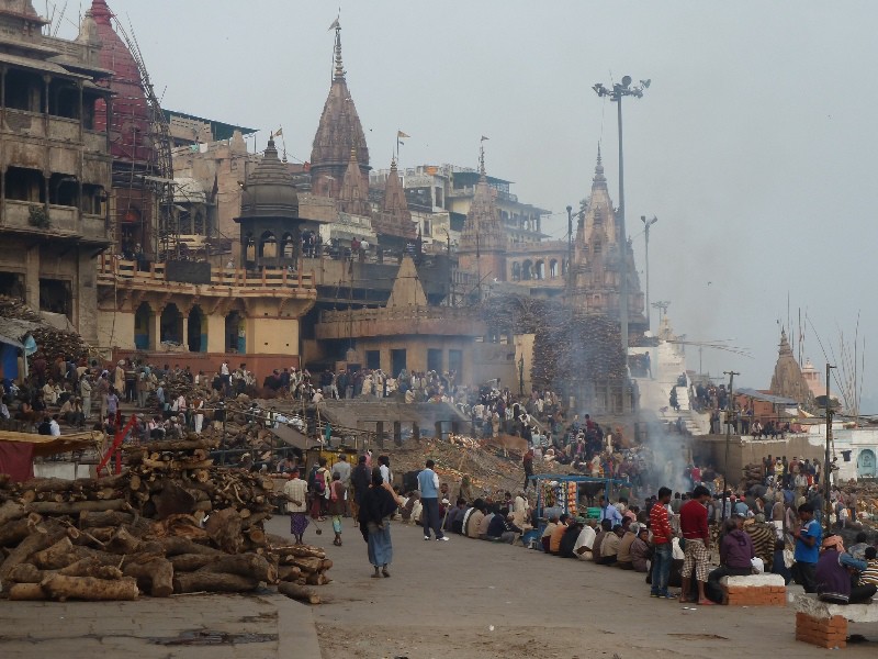 The Manikarnika 'burning' ghat