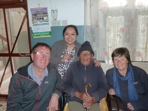 With Mansiri and her Father-in-law, Yoro Gurung aged 100