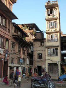 One of the many courtyard squares in Old Kathmandu