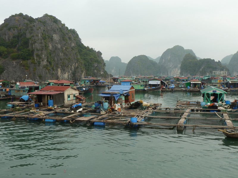 A fishing village in Land Ha Bay
