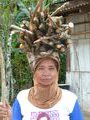 A local Minangkabau lady carrying wood
