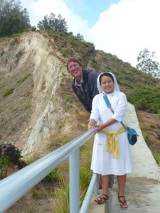With Sister Henrita when we first met in Kelimutu, Flores