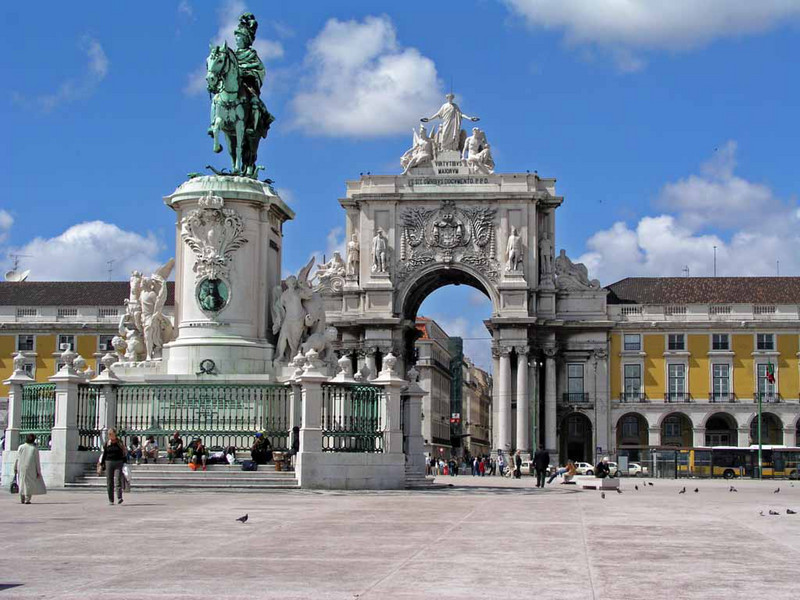 Main square (Lisbon; Portugal)