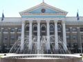 Ornate public building plus fountain (Bishkek; Kyrgyzstan)