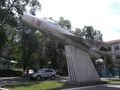 A Mig fighter jet monument (Bishkek; Kyrgyzstan)