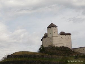 A hilltop castle (Balzers; Liechtenstein)