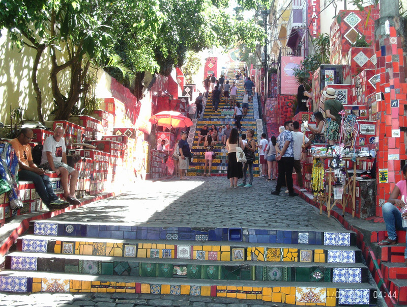 Famous tiled steps (Rio de Janeiro; Brazil)
