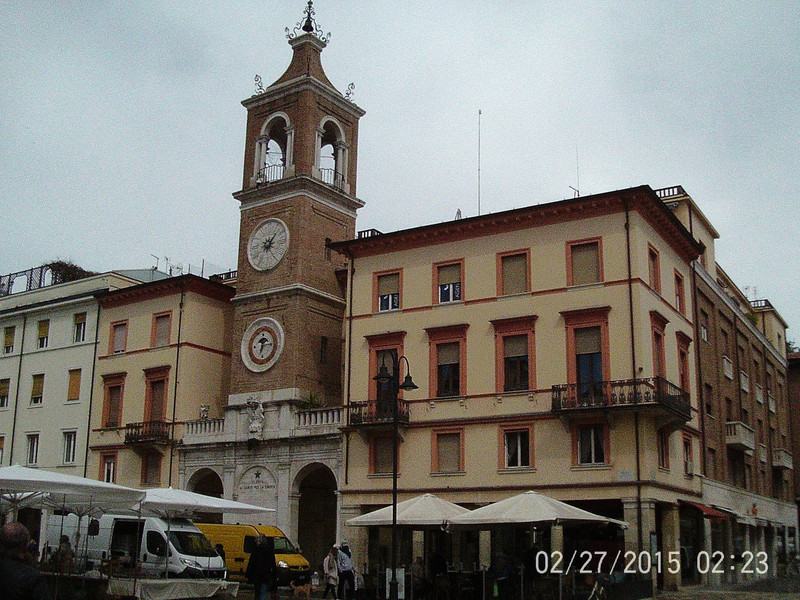 The 3 martyrs square (Rimini; Italy)
