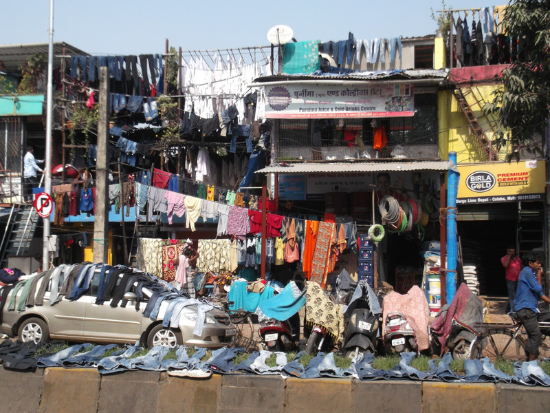 Communal laundry spot; Mumbai; India
