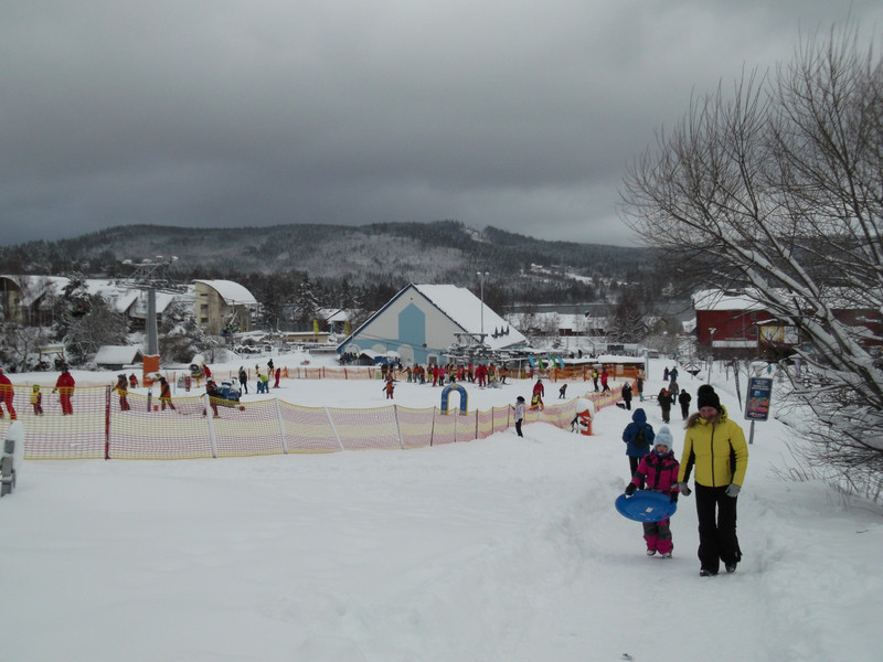 The leisure ski area, Lipno