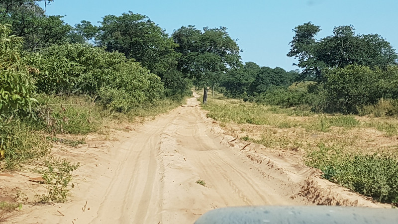 Doorgaande weg in Botswana