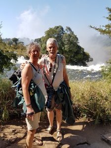 Bij de Victoria Falls in 2017