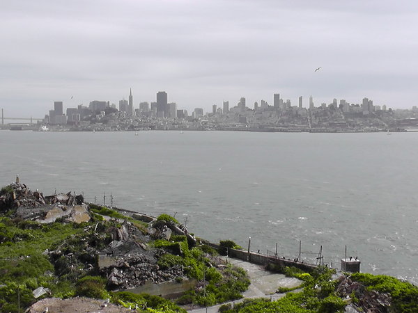 Skyline San Francisco vanaf Alcatraz