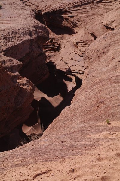 Lower Antelope Canyon van bovenaf