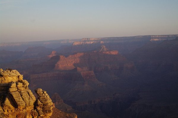 zonsopgang in de Grand Canyon