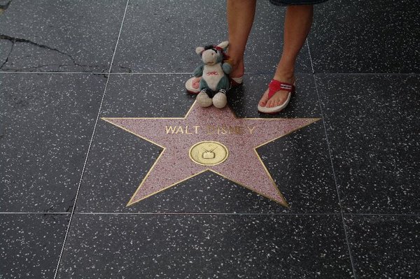 Frits en ik op The Walk of Fame, Hollywood