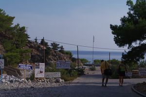 Agia Roumeli en strand in zicht: eindpunt van de wandeling