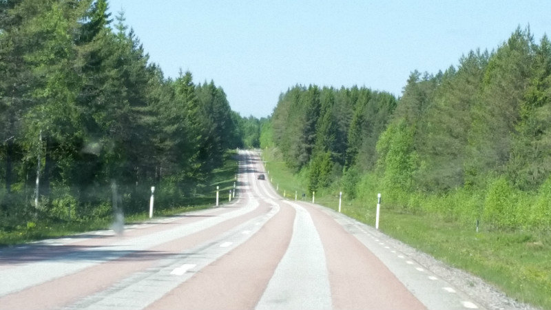 Rustige wegen in Zweden