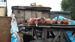 Schapenkoppen, uren gekookt en schoongemaakt in Langa township