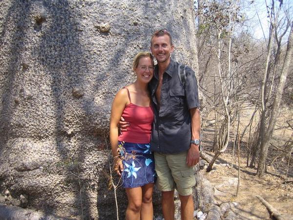 Us infront of the sacred baobab