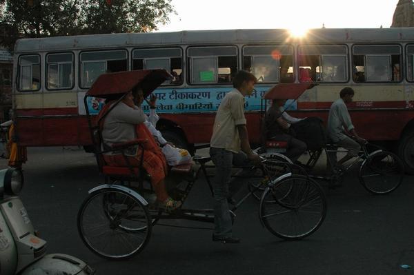It's a known fact that all cycle rickshaw wallas are a tenth the size of their passengers