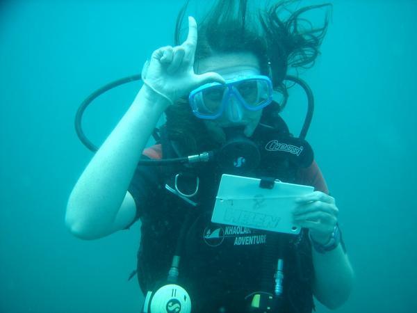 Helen - honorary member of Team Sweden Diving
