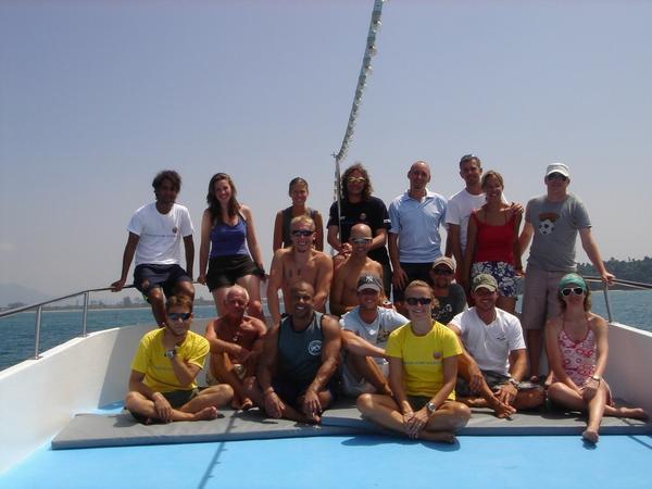 Trip 24 team on the Manta Queen