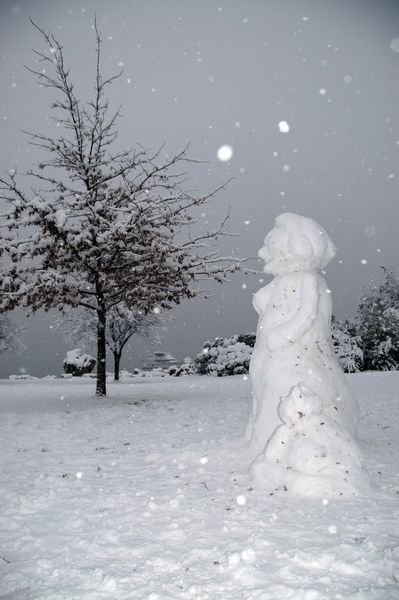  The Snow woman is created