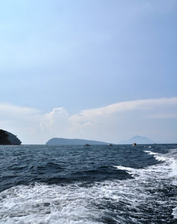 Boat ride to ujungkulon