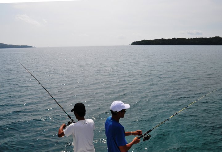 Fishing in peucang island