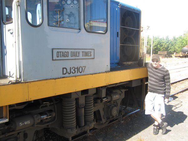 Matt with the train 