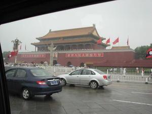 Arriving at Tiananman Square